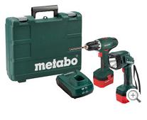 Аккумуляторная дрель-шуруповерт Metabo (12V) BS 12 NiCd Set + аккумуляторный фонарь ULA 12 NiCd  (602194600)