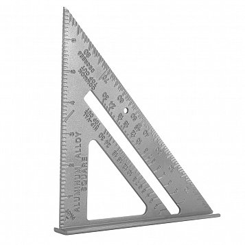 Алюминиевая треугольная линейка 180/255/185мм DEKO DKM180-255-185 041-0220